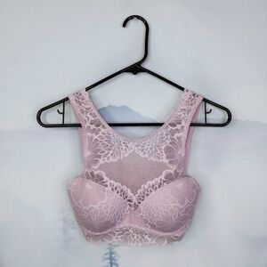 PINK High Neck Lace Bralette Victoria's Secret Women's Small